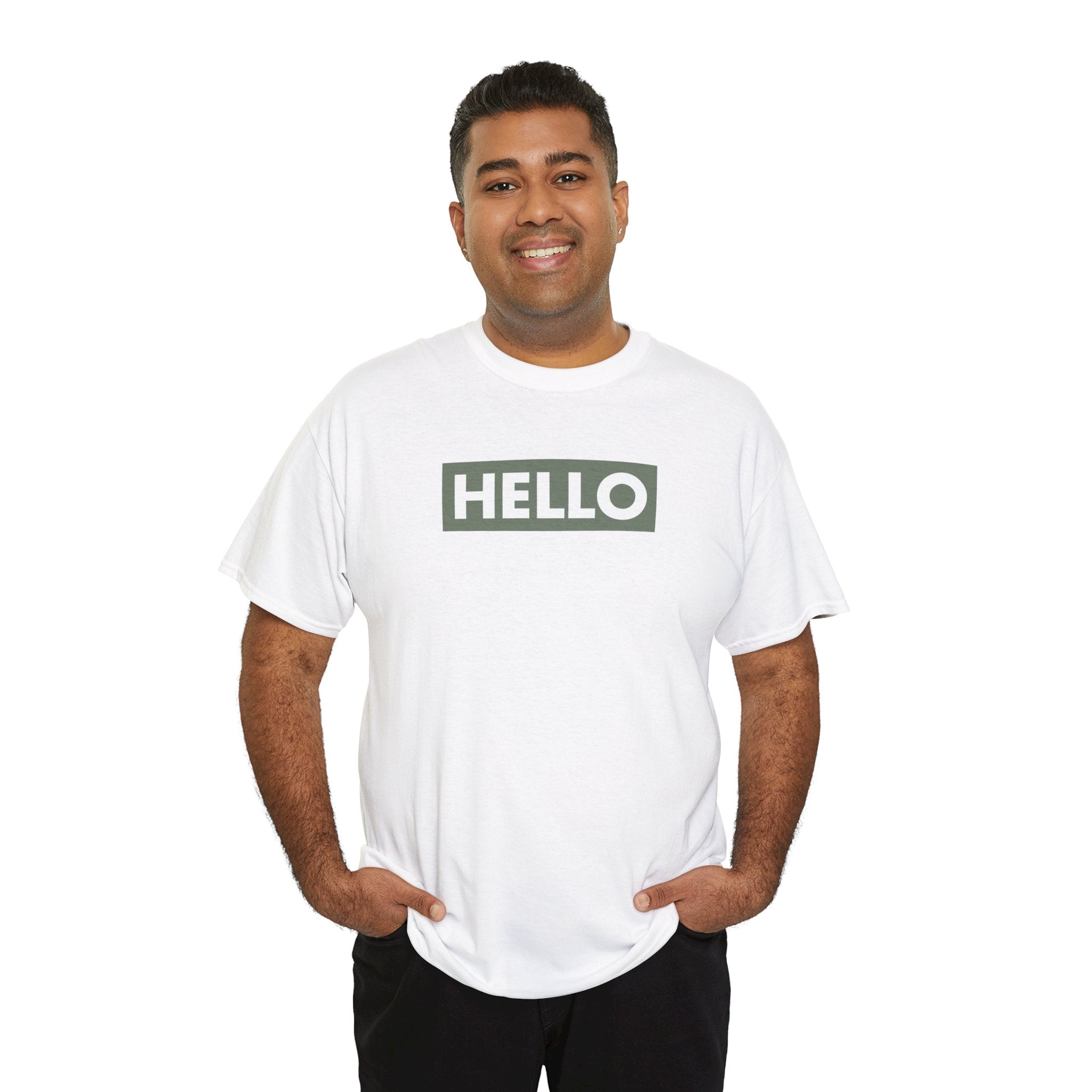 HELLO™ Unisex Heavy Cotton Logo Tee