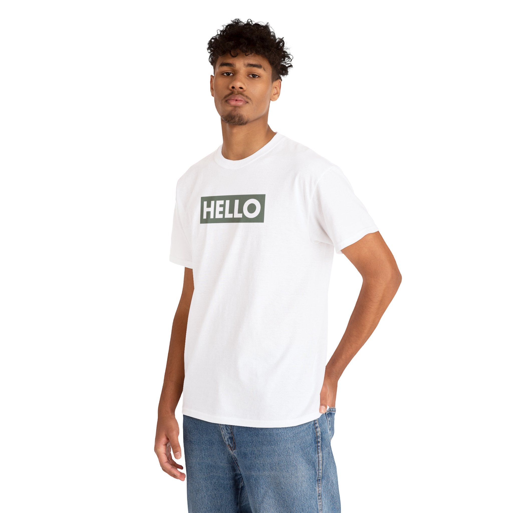 HELLO™ Unisex Heavy Cotton Logo Tee