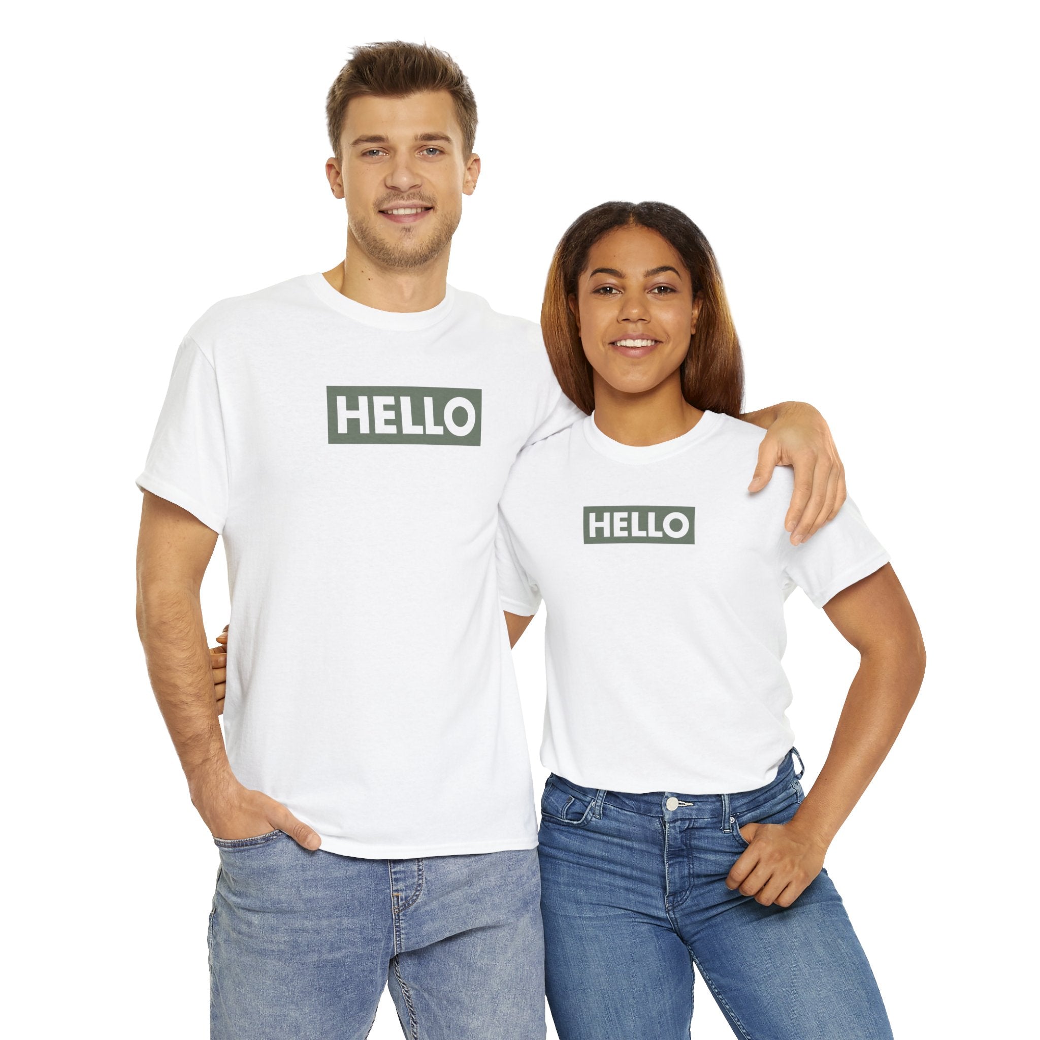 HELLO™ Unisex Heavy Cotton Logo Tee