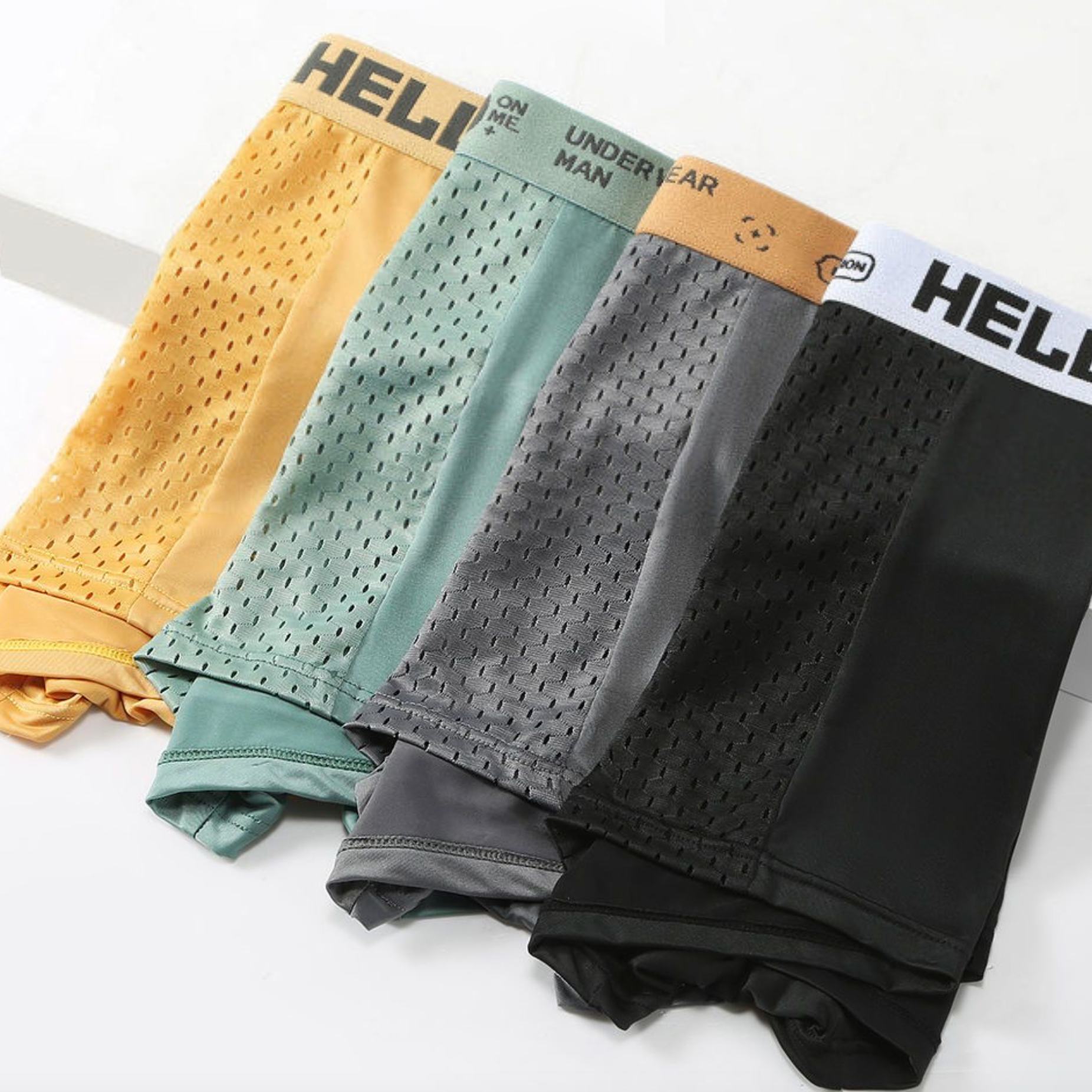 HELLO™ Mesh - Men's Boxers Underwear Pack of 4