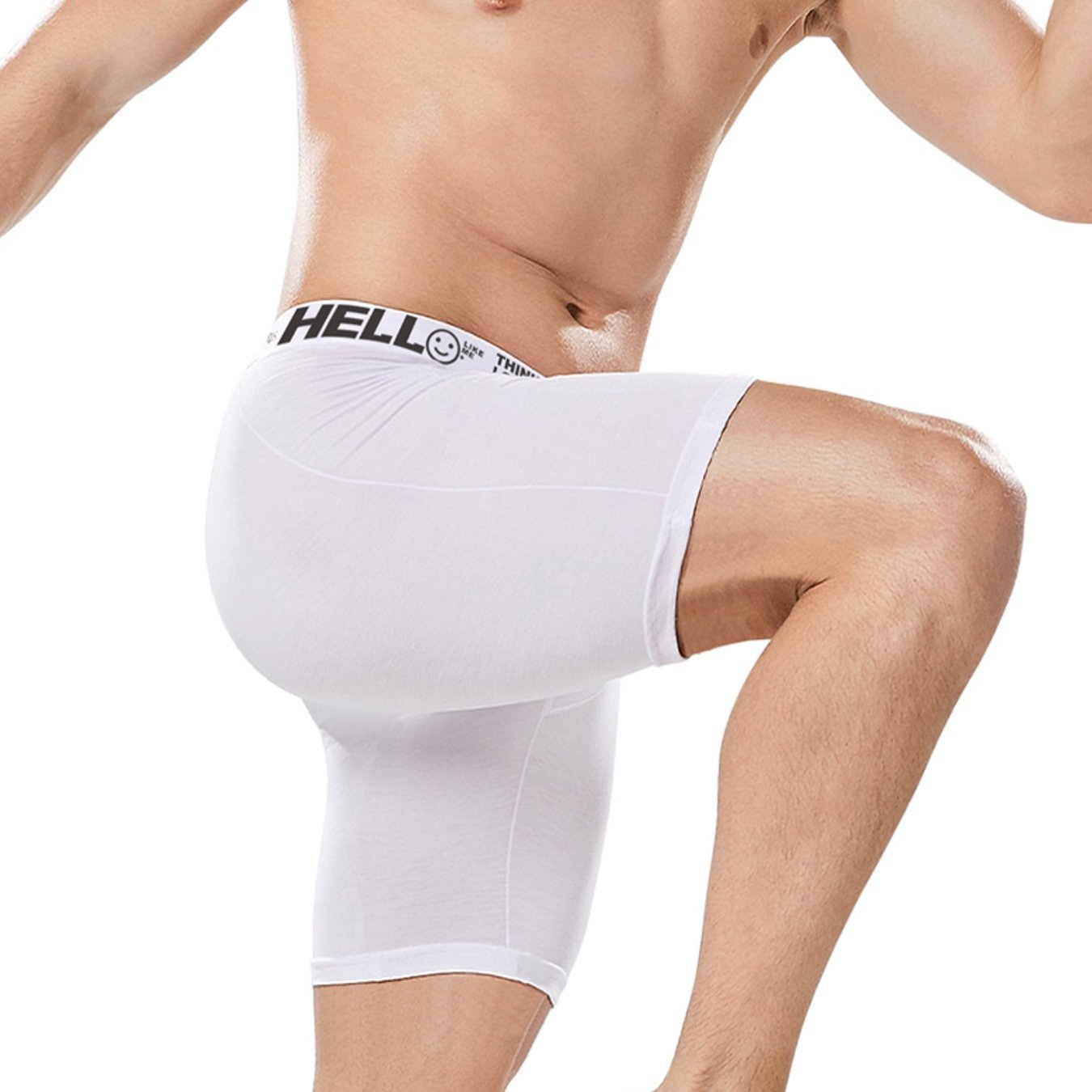 LUCACO Men Boxer Briefs High Waist Slimming Underwear Belly Girdle