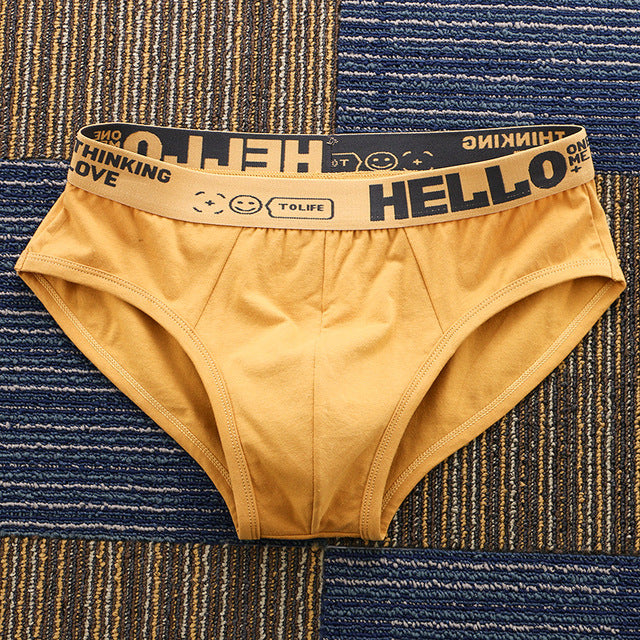 HOM Men Comfort Micro Briefs Mens Briefs Underwear Slip Premium Cotton -  Navy: : Small
