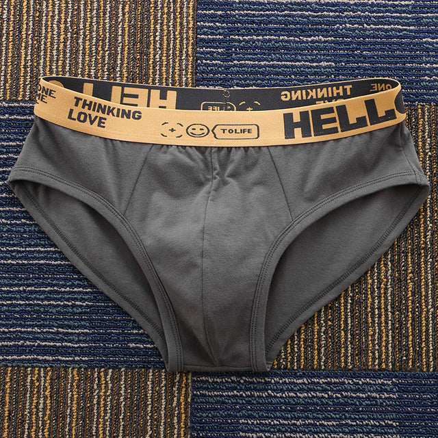 HELLO™ Home - Men's Briefs Underwear Boxer Men Dark Grey