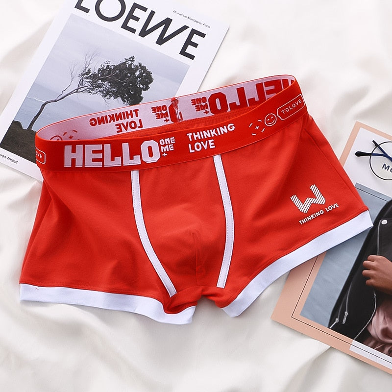 HELLO™ Classic - Men's Boxers Underwear Red
