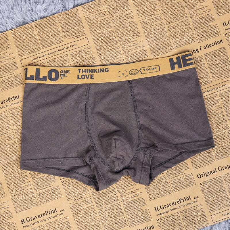 HELLO™ Home - Men's Briefs Underwear Boxer Men Dark Grey
