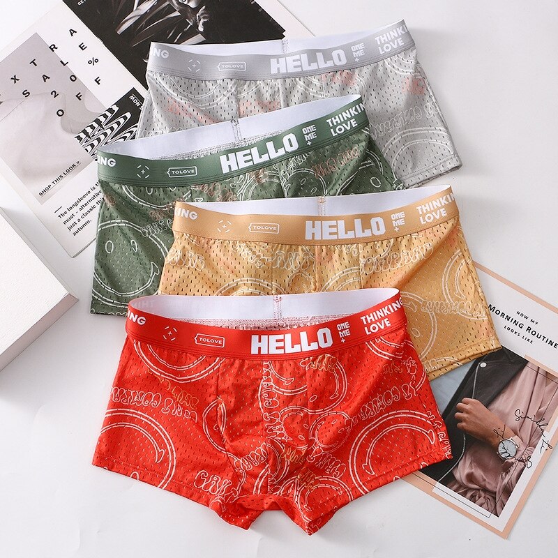 Shop HELLO™ Smile - Men's Boxers (Pack of 4)