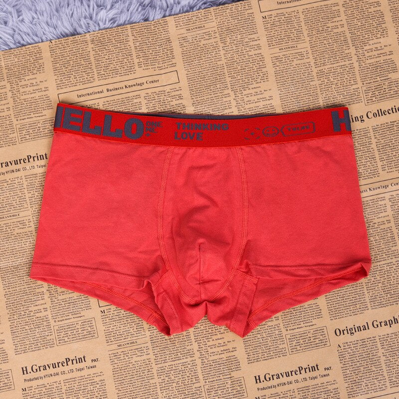 HELLO™ Home - Men's Briefs Underwear Boxer Men Red