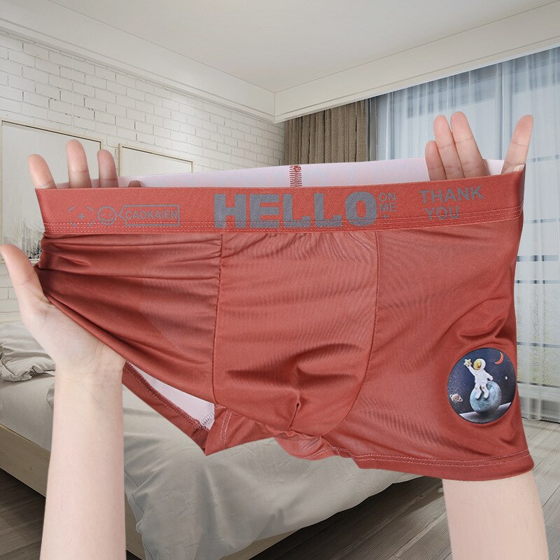 HELLO™ Cartoon - Men's Boxers Underwear Red